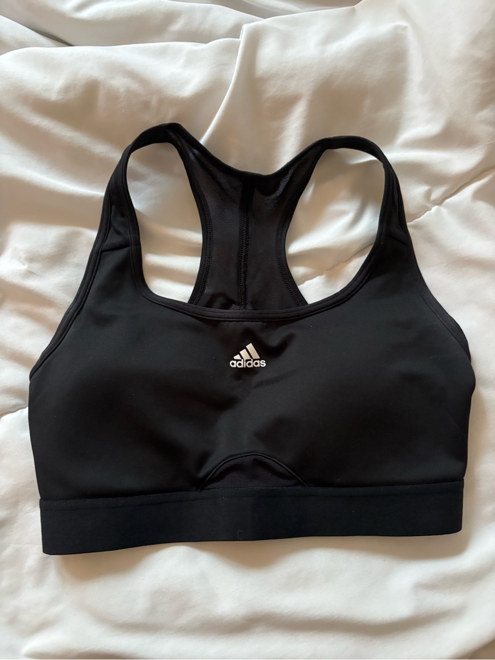 adidas Black Racerback Sports Bra